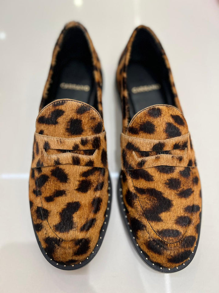 Carrano Animal Print Leather Loafer