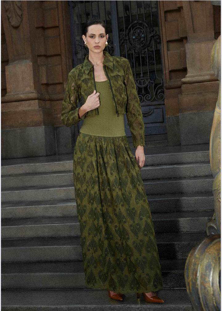 Anne Fernandes Dress+Tank Top+Jacket Set