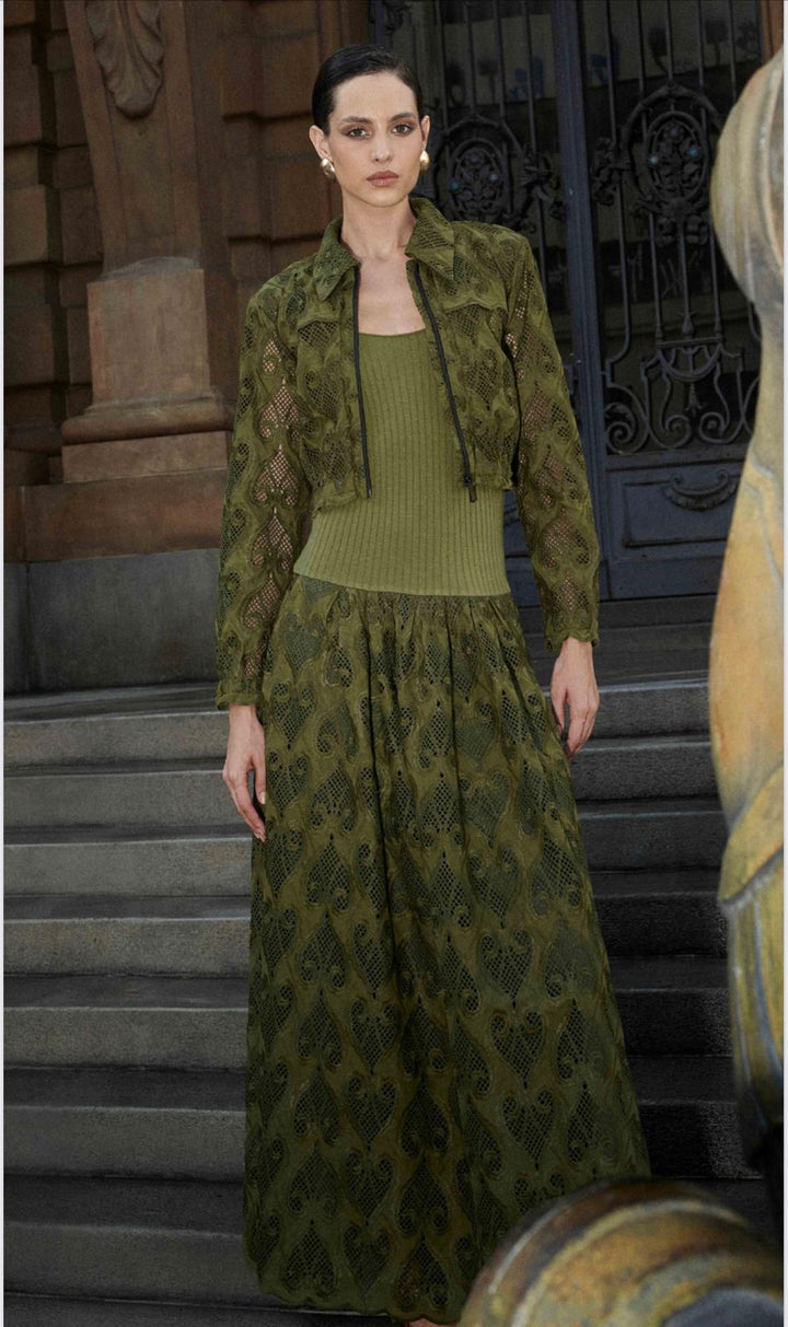Anne Fernandes Dress+Tank Top+Jacket Set