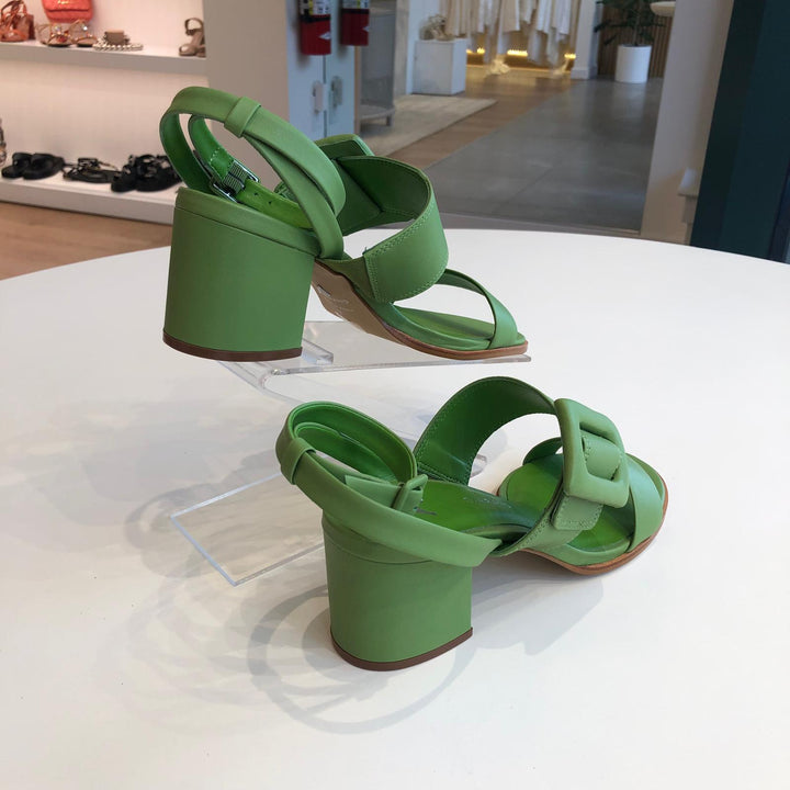 Carrano Leather Maxi Buckle Sandal