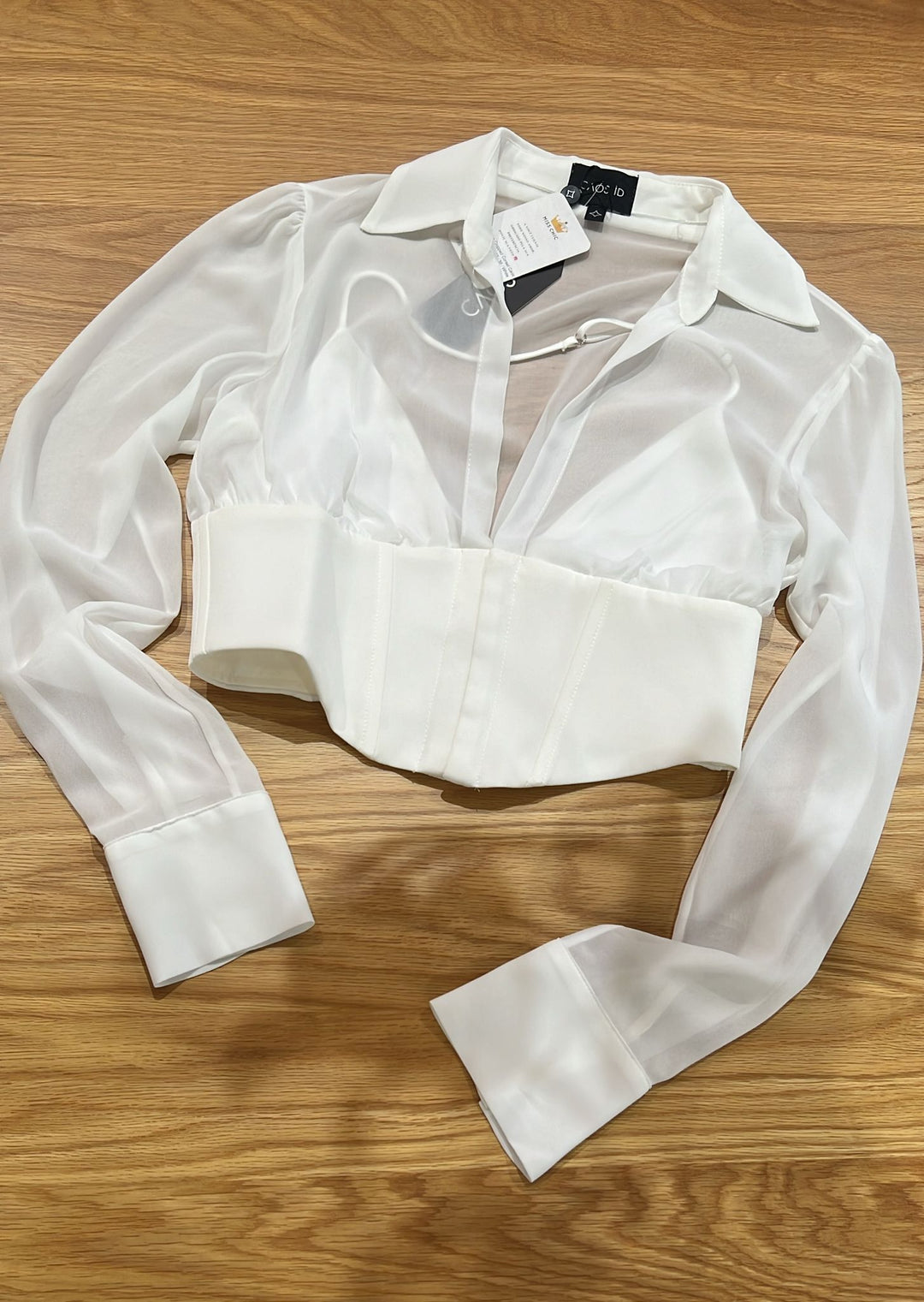 Chaos Corset Cropped Shirt