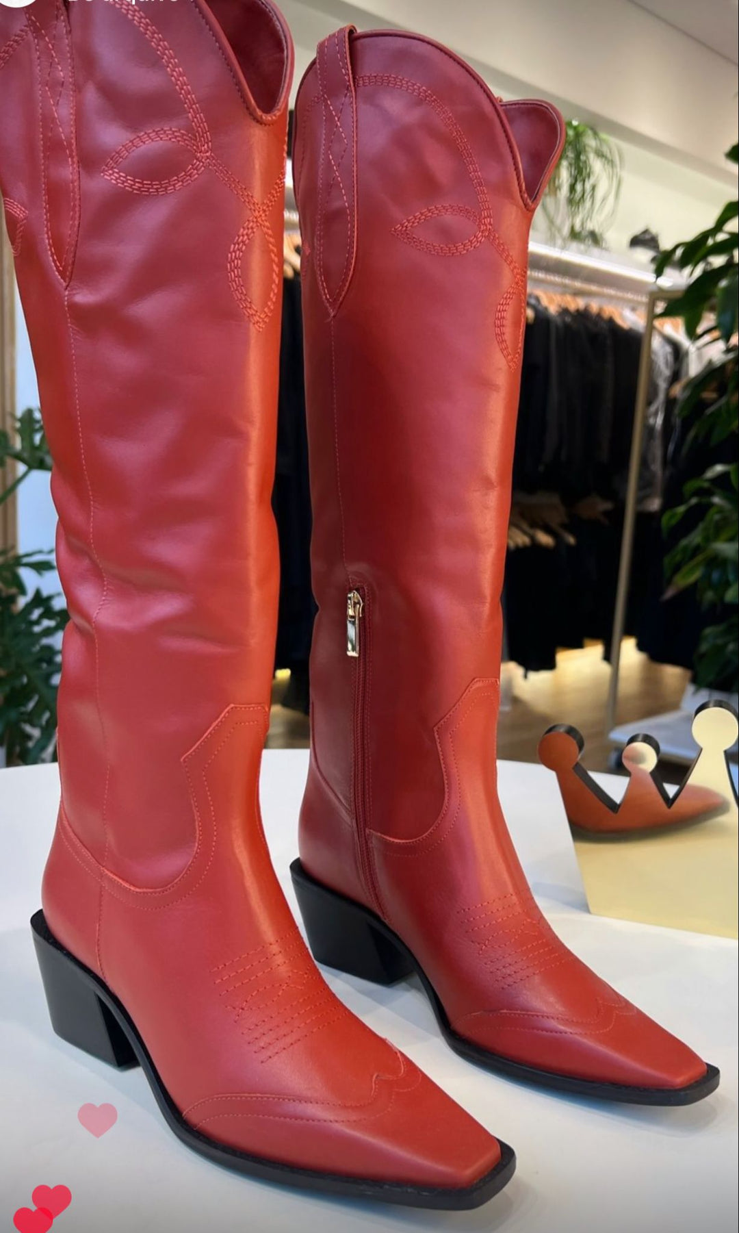 Western Boot Long Shaft Leather Carrano