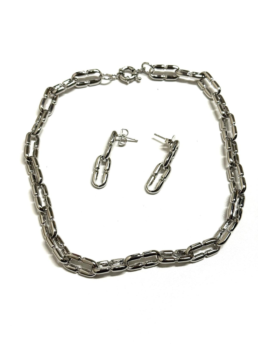 Choker+Earring Link Set