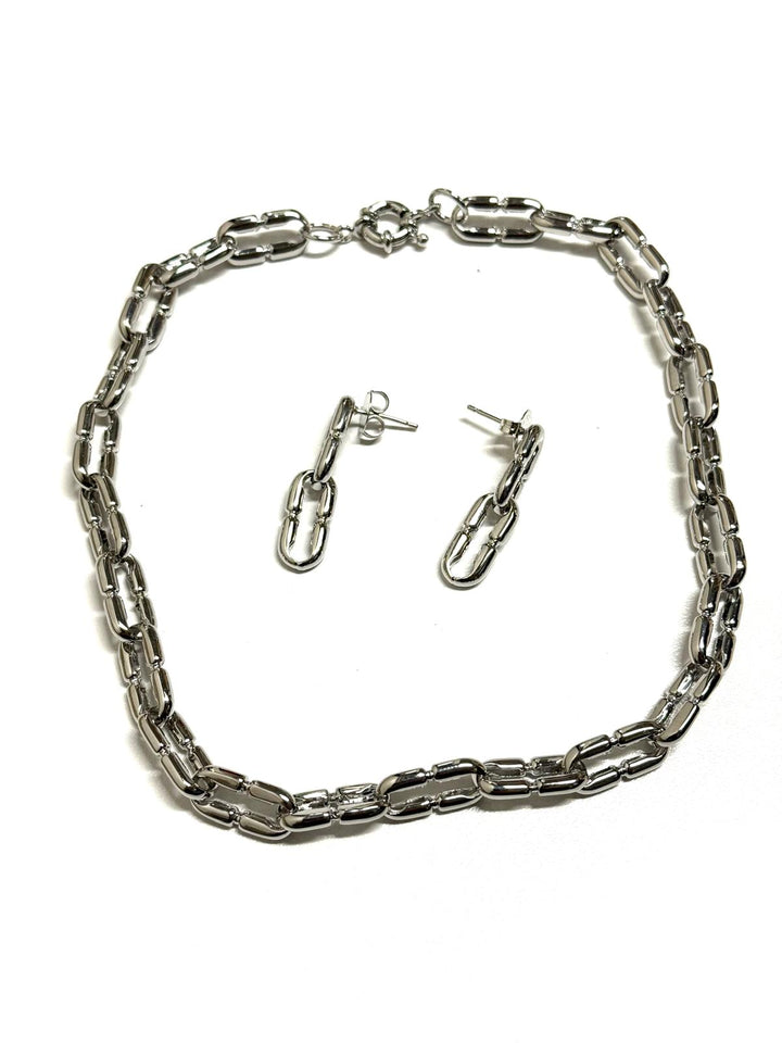 Choker+Earring Link Set