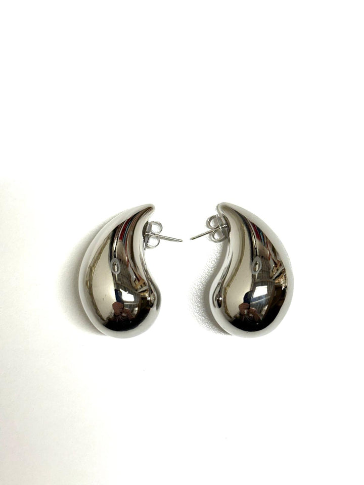 Large Plain Drop Earring