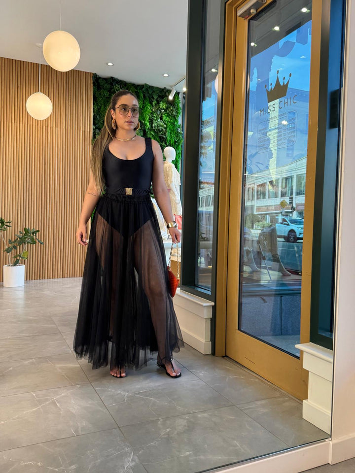 Long Tulle Skirt