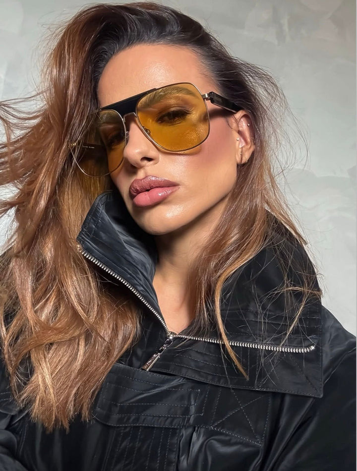 Jaqueta Leather Pespontos