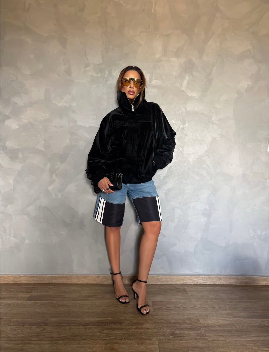 Jaqueta Leather Pespontos