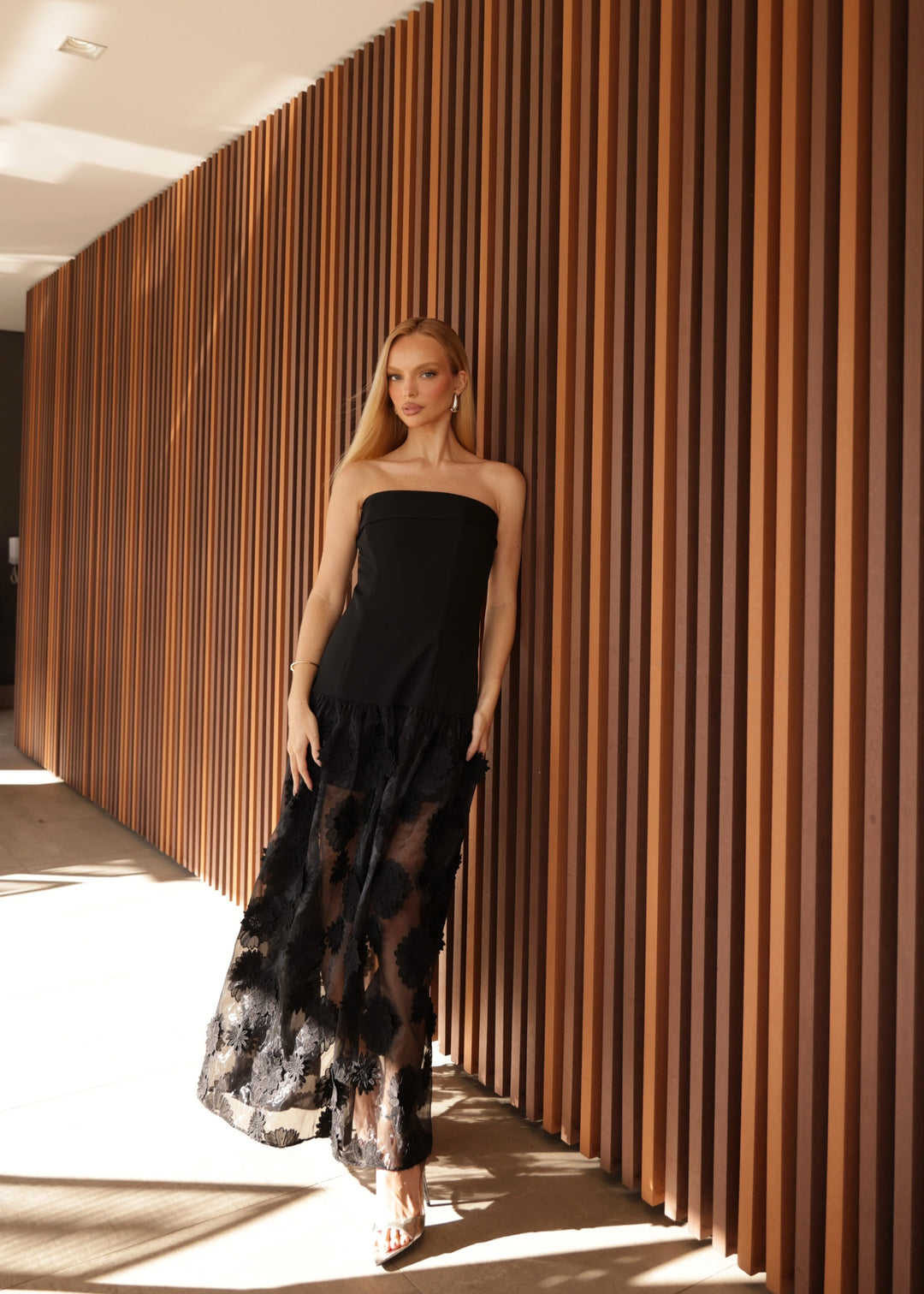 Vestido Organza 3D