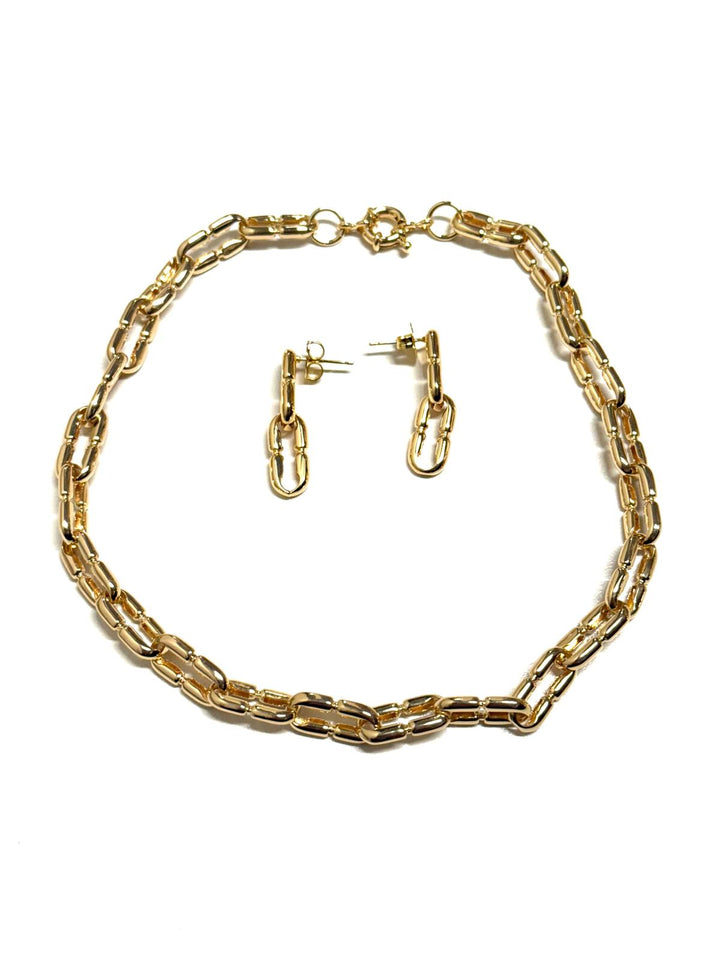 Choker+Earring Link Set
