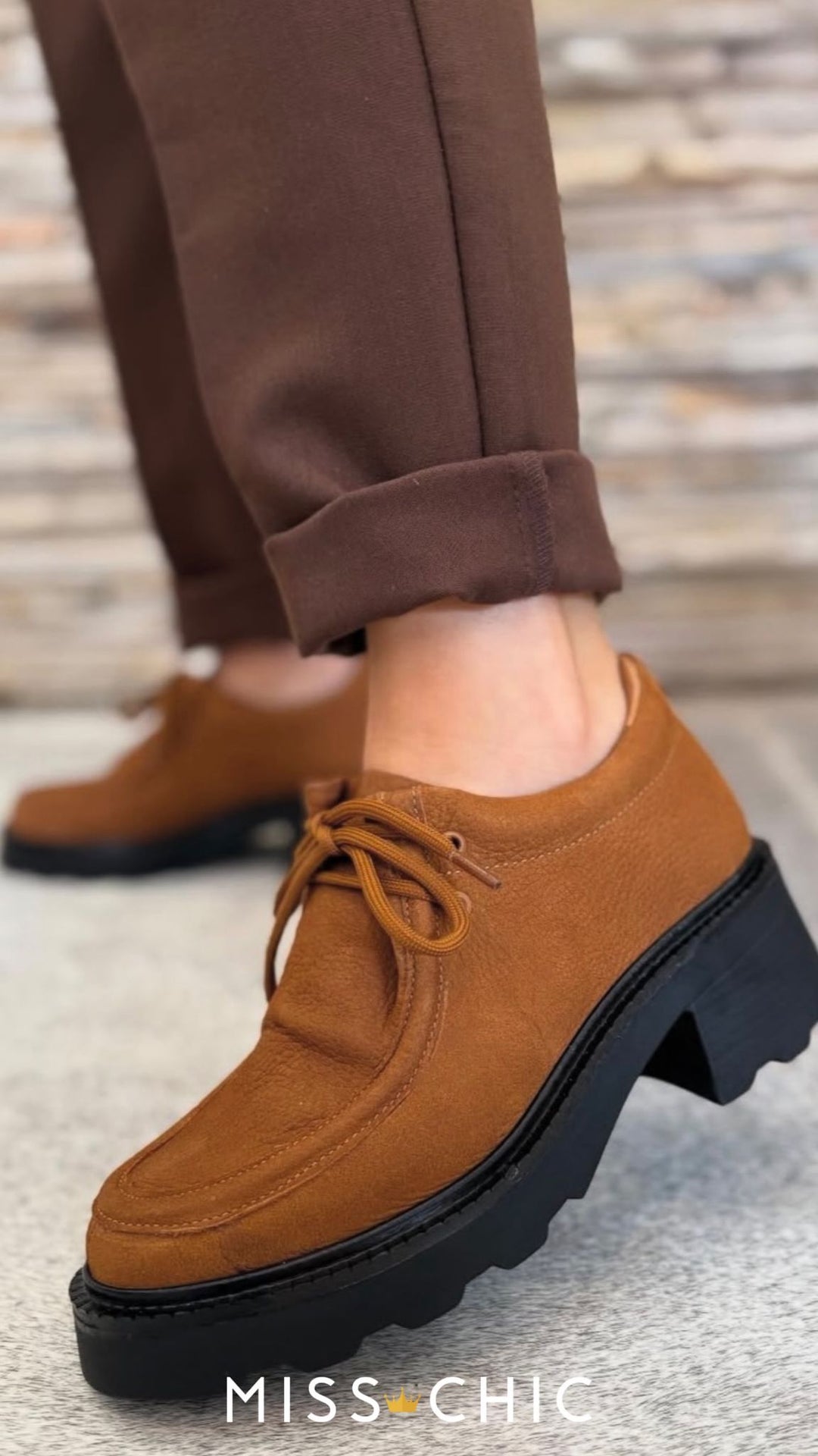 Loafer Wallabee Tratorado Couro