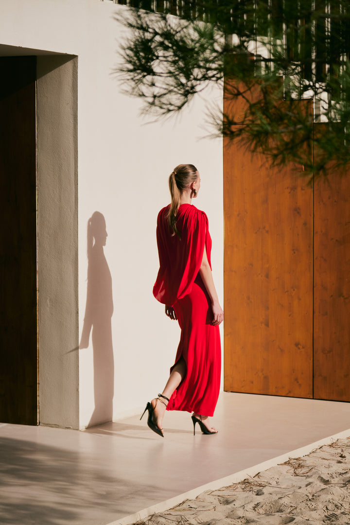 Vestido Midi Drapeado