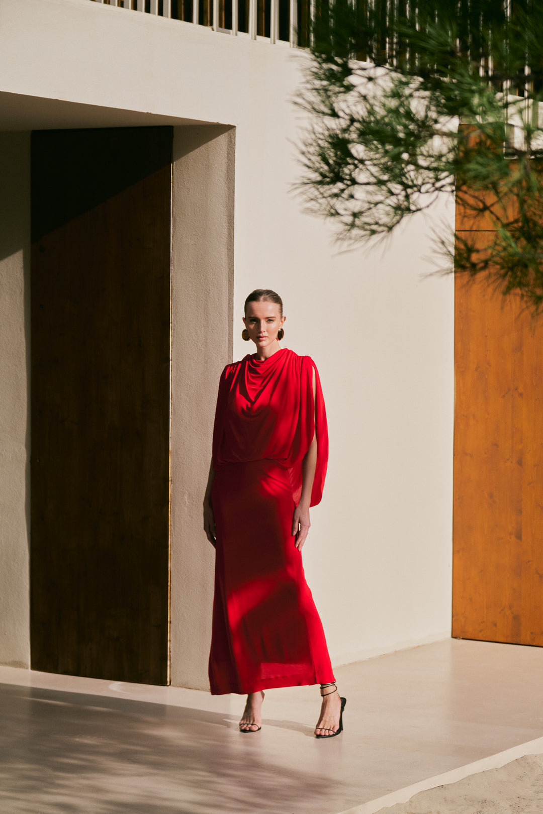 Vestido Midi Drapeado