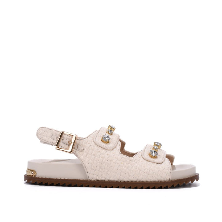 Jorge Bischoff Fabric+Leather Papete Sandal
