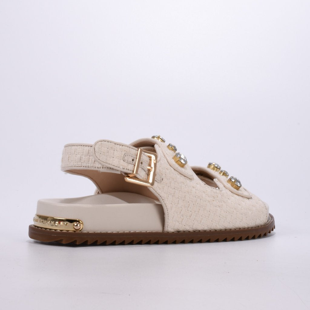 Jorge Bischoff Fabric+Leather Papete Sandal