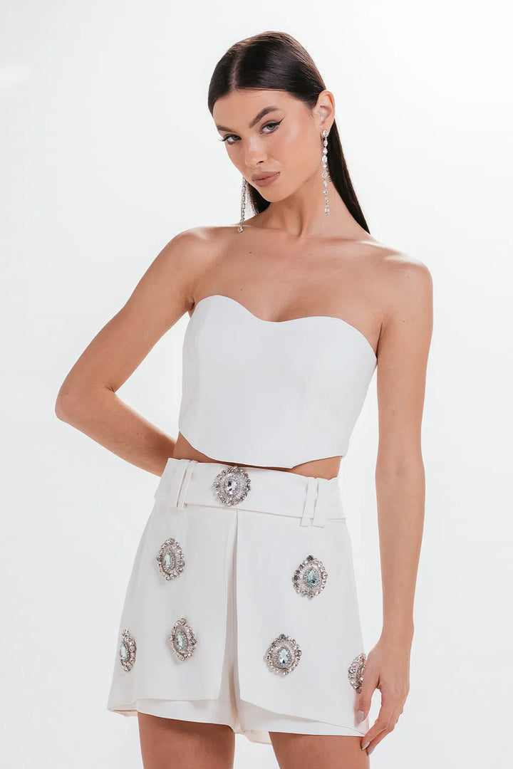 Short Skirt with Rhinestones Charth