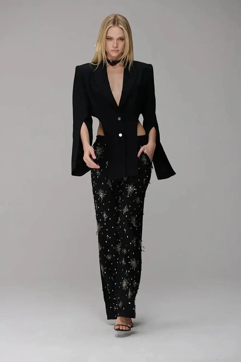 Asymmetrical Cropped Blazer
