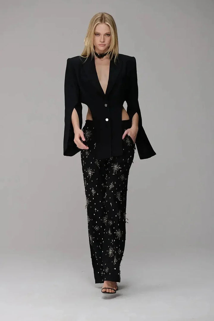 Asymmetrical Cropped Blazer