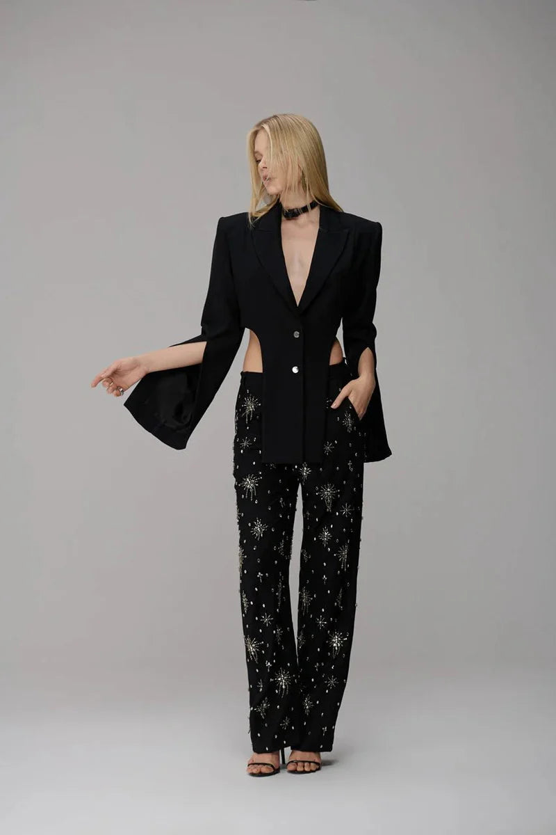 Asymmetrical Cropped Blazer