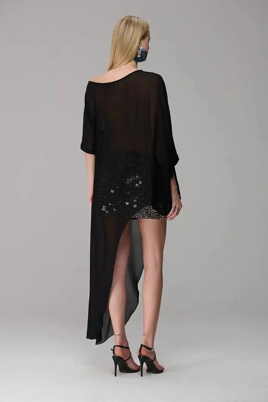 Blusa Barra Maxi Manga