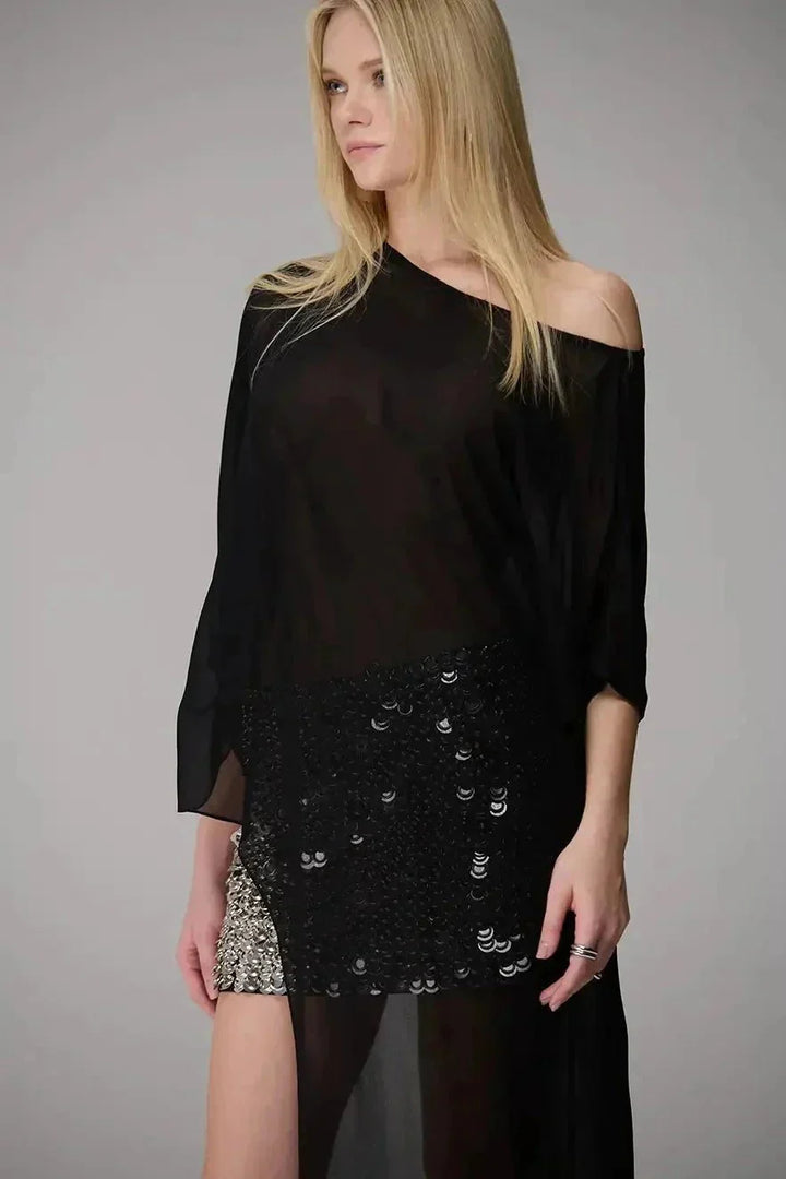 Blusa Barra Maxi Manga