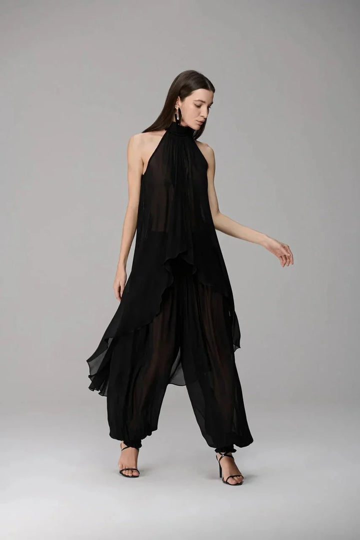 Scoop Neck Hi-Lo Blouse