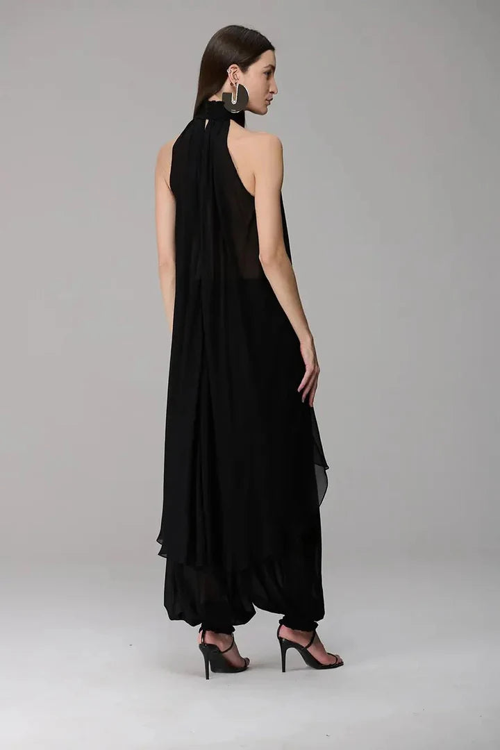 Scoop Neck Hi-Lo Blouse