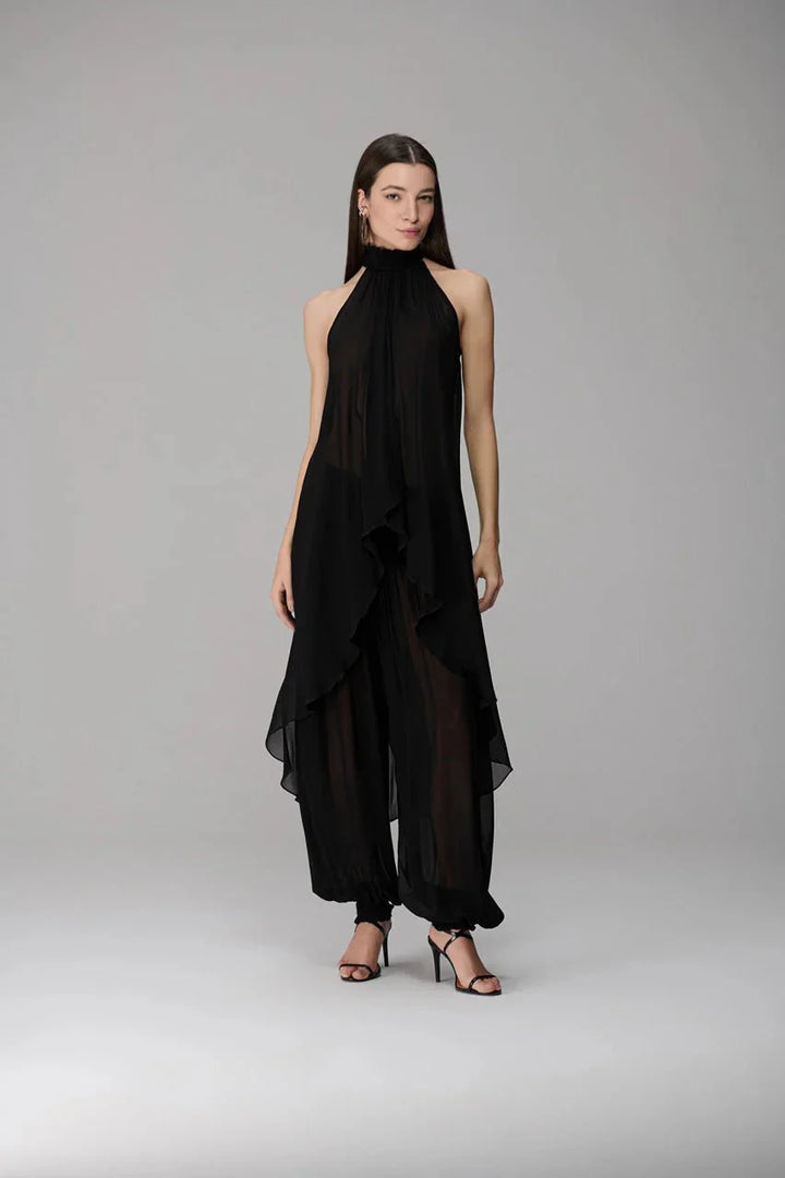 Scoop Neck Hi-Lo Blouse