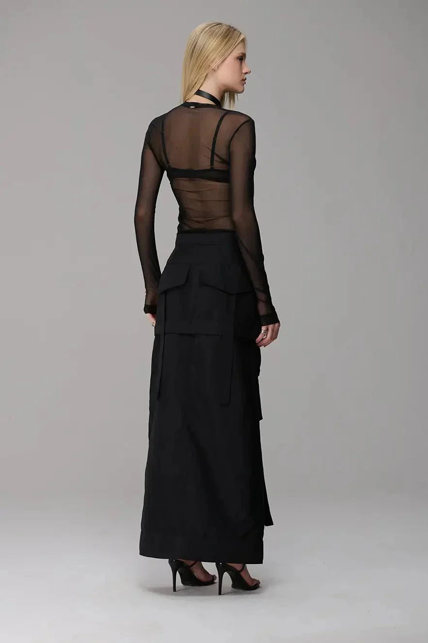 Mesh Star Metal Blouse