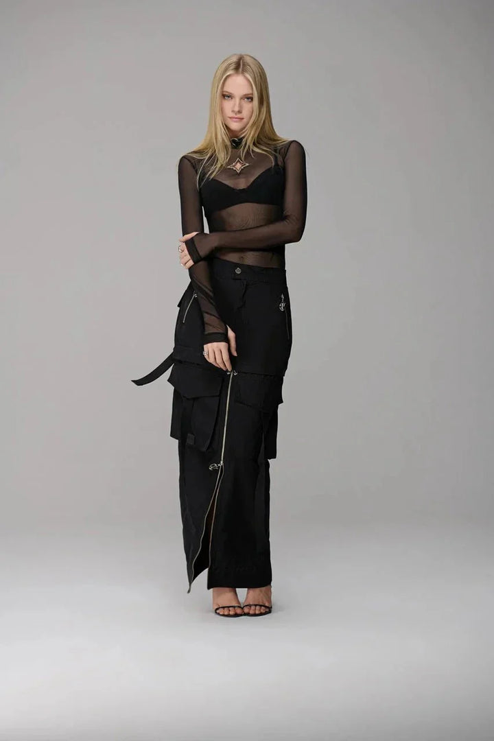 Mesh Star Metal Blouse