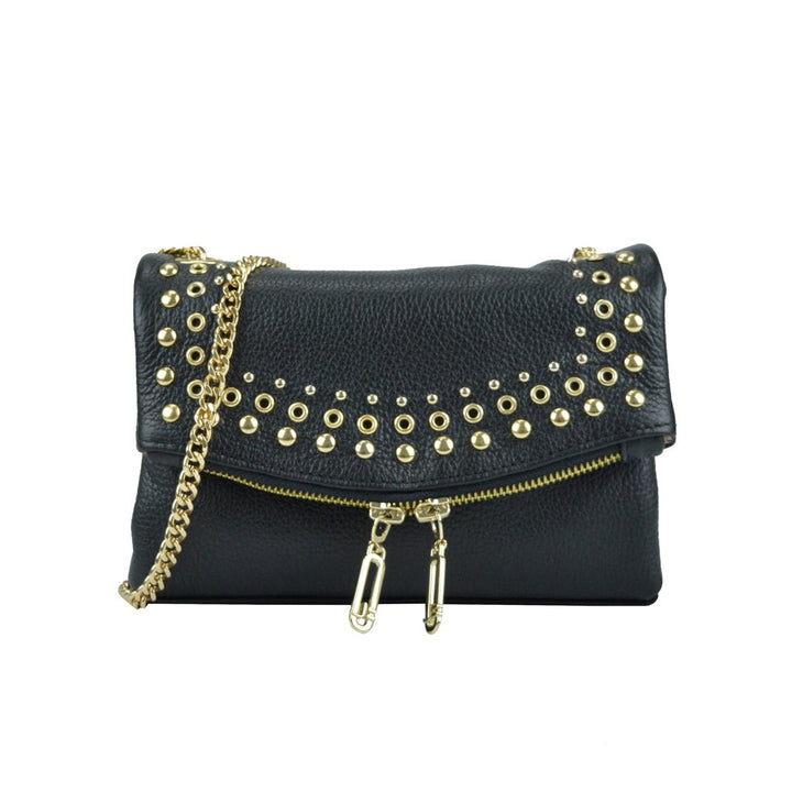 Jorge Bischoff Leather Studded Crossbody Bag