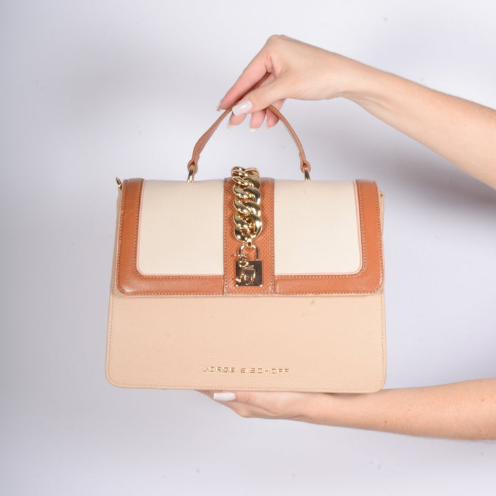 Jorge Bischoff Structured Leather Satchel Bag