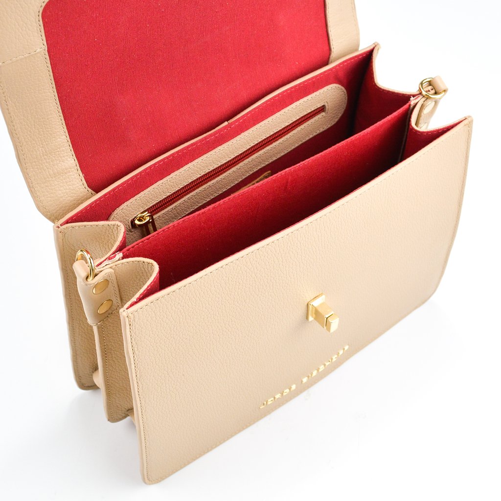 Jorge Bischoff Structured Leather Satchel Bag