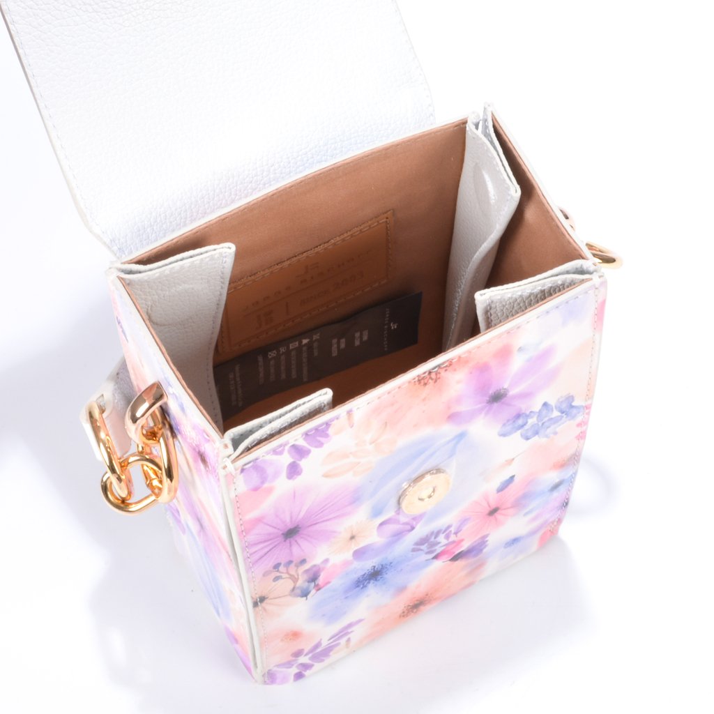 Jorge Bischoff Floral Leather Crossbody Bag