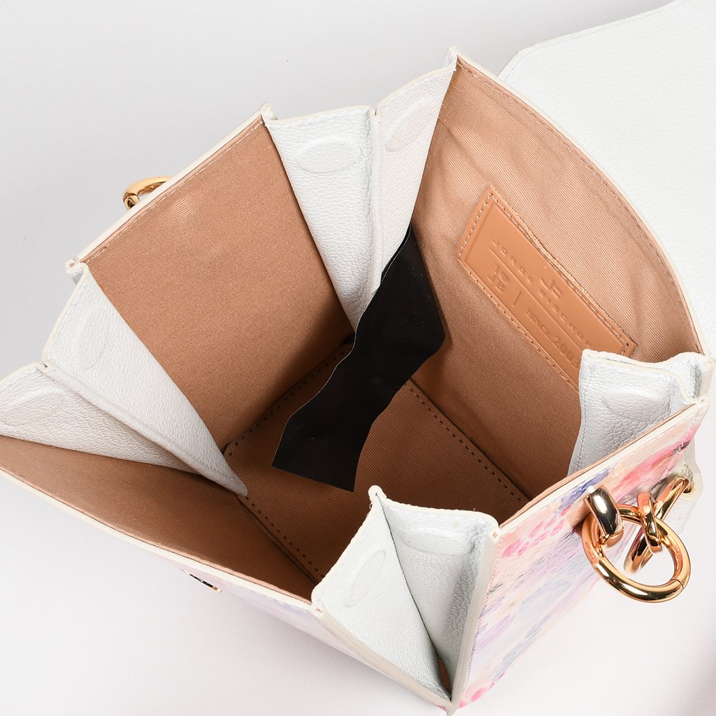 Jorge Bischoff Floral Leather Crossbody Bag