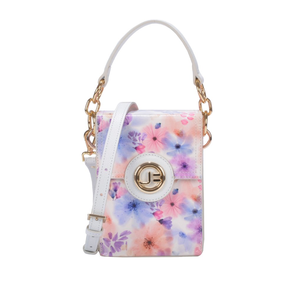Jorge Bischoff Floral Leather Crossbody Bag