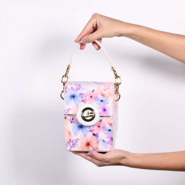 Jorge Bischoff Floral Leather Crossbody Bag