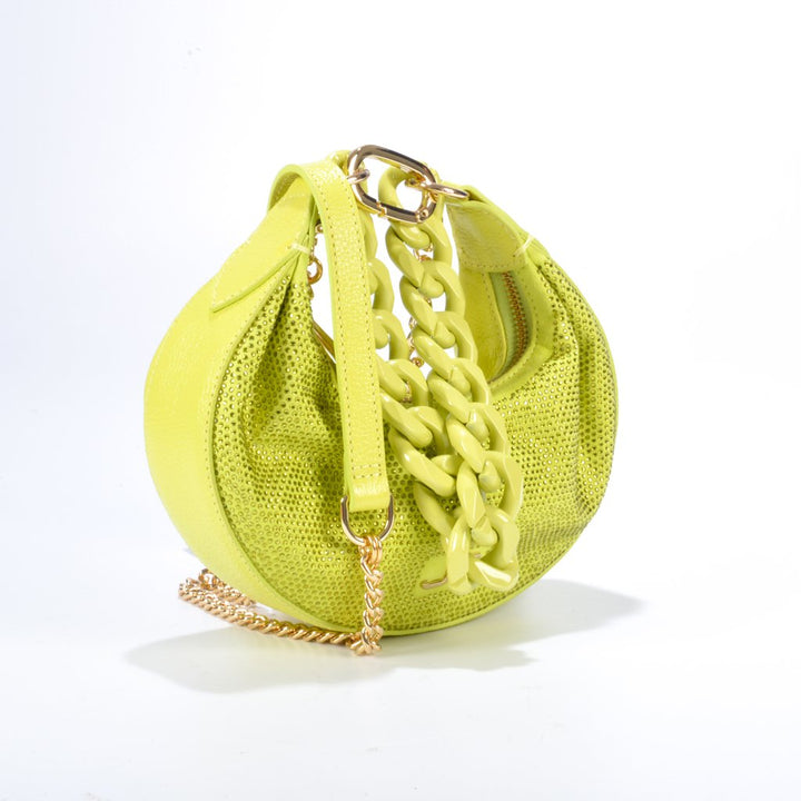 Jorge Bischoff Hotfix Leather Hobo Bag