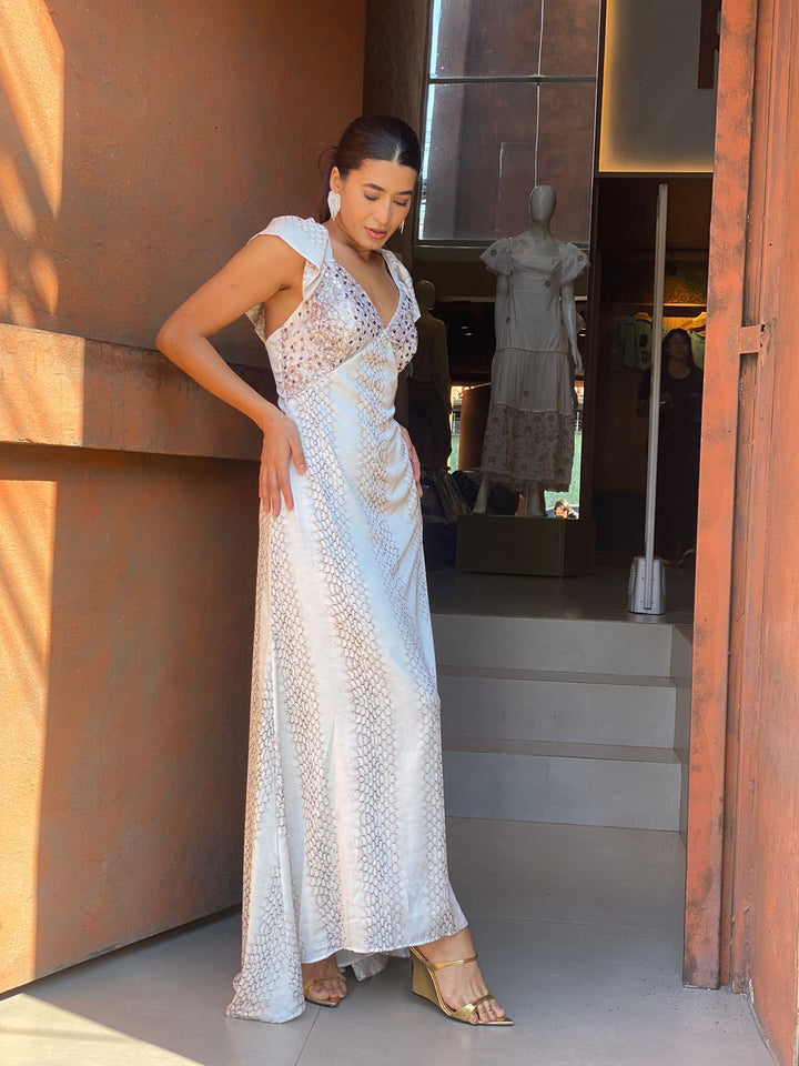 Ruffled Sleeve Mullet Dress