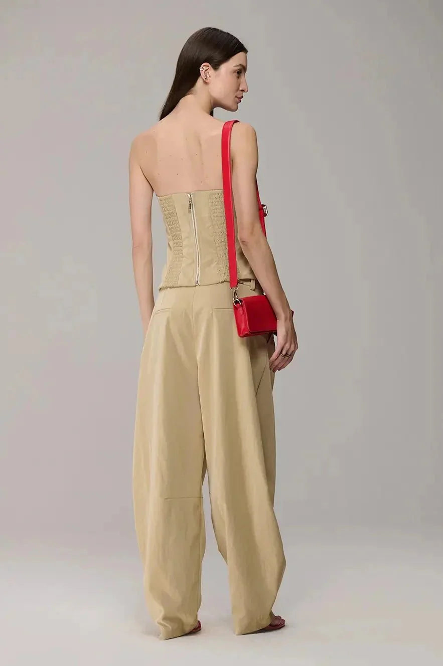 Calça Barrel Leather