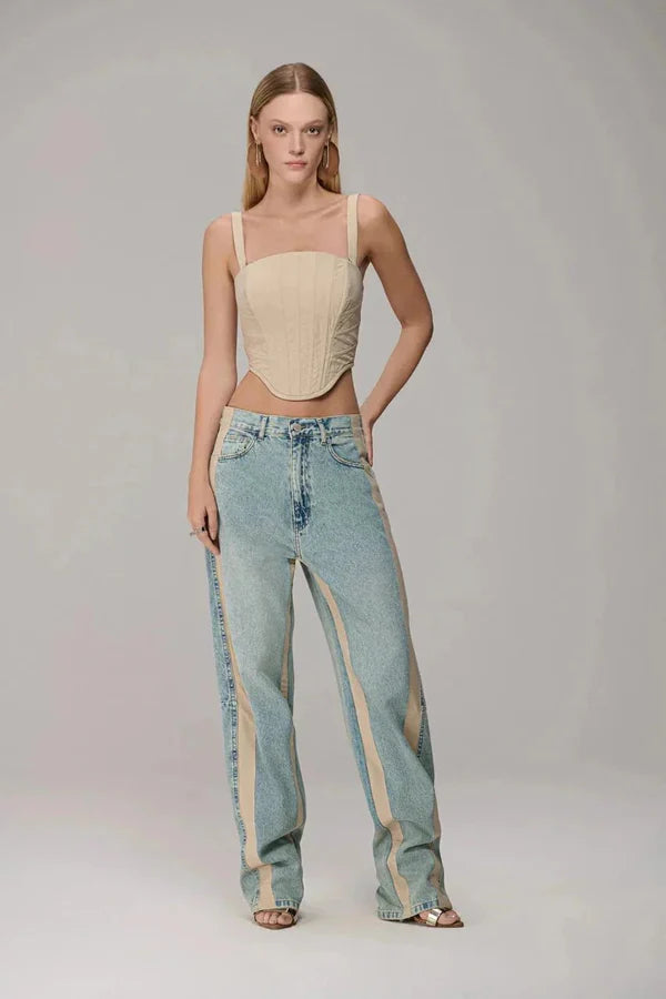 Calça Jeans Reta