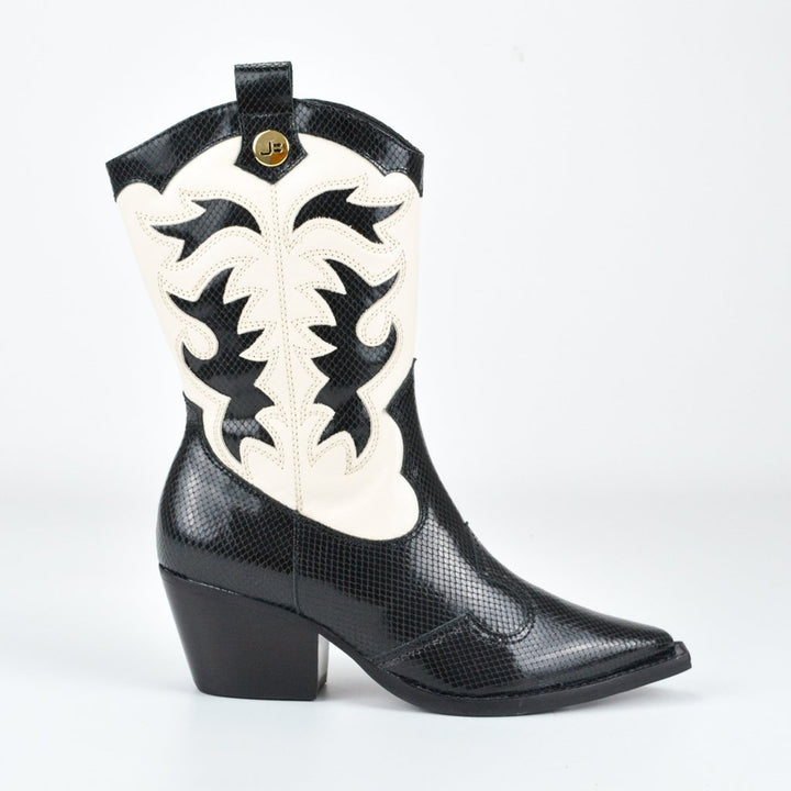 Jorge Bischoff Leather Mid-Calf Western Boot