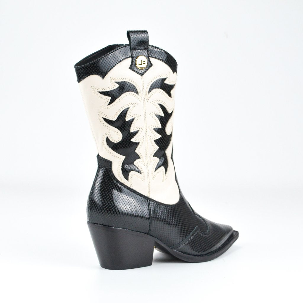Jorge Bischoff Leather Mid-Calf Western Boot