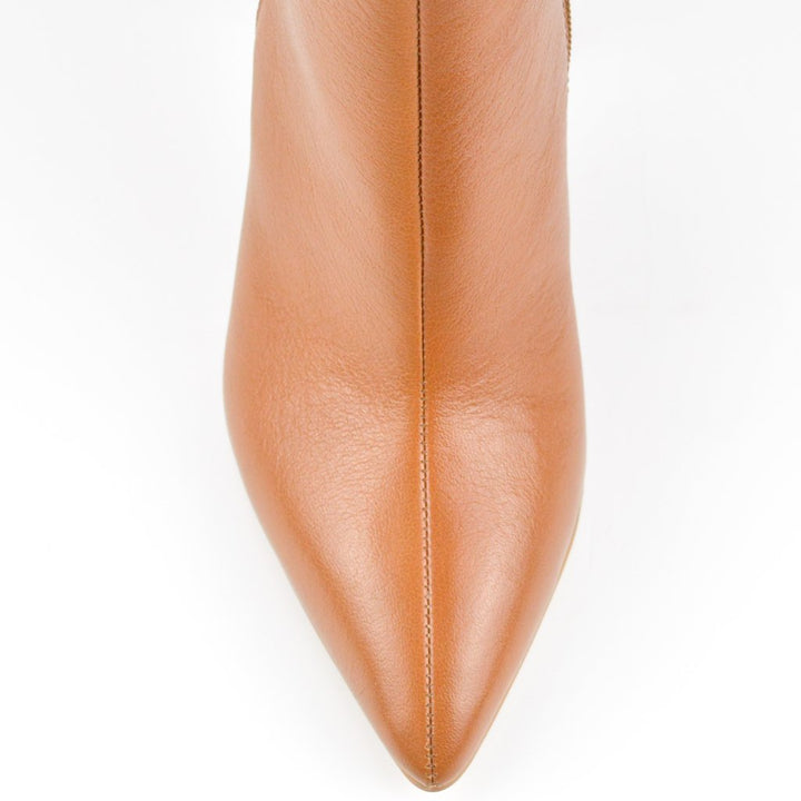 Jorge Bischoff Leather Flare Heel Boot