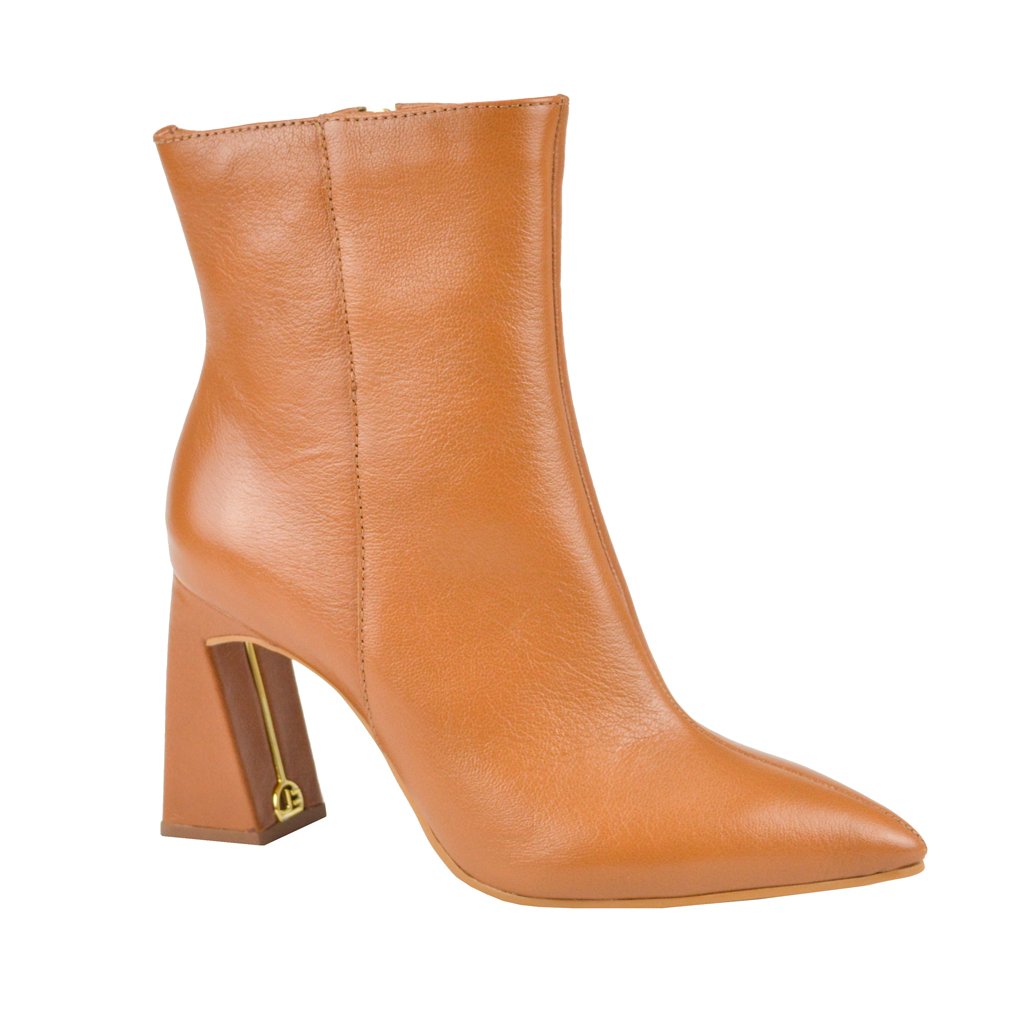 Jorge Bischoff Leather Flare Heel Boot
