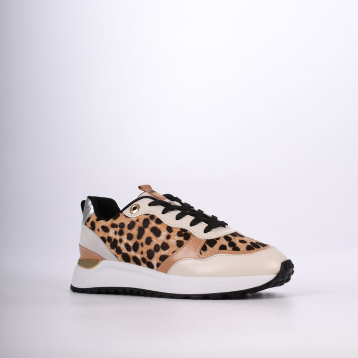 Jorge Bischoff Animal Print Leather Jogger Sneakers