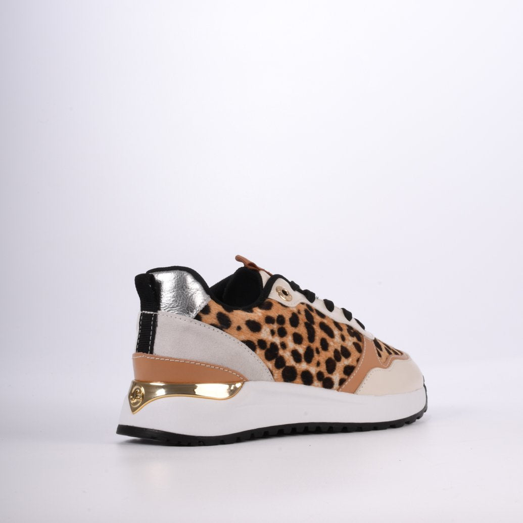 Jorge Bischoff Animal Print Leather Jogger Sneakers