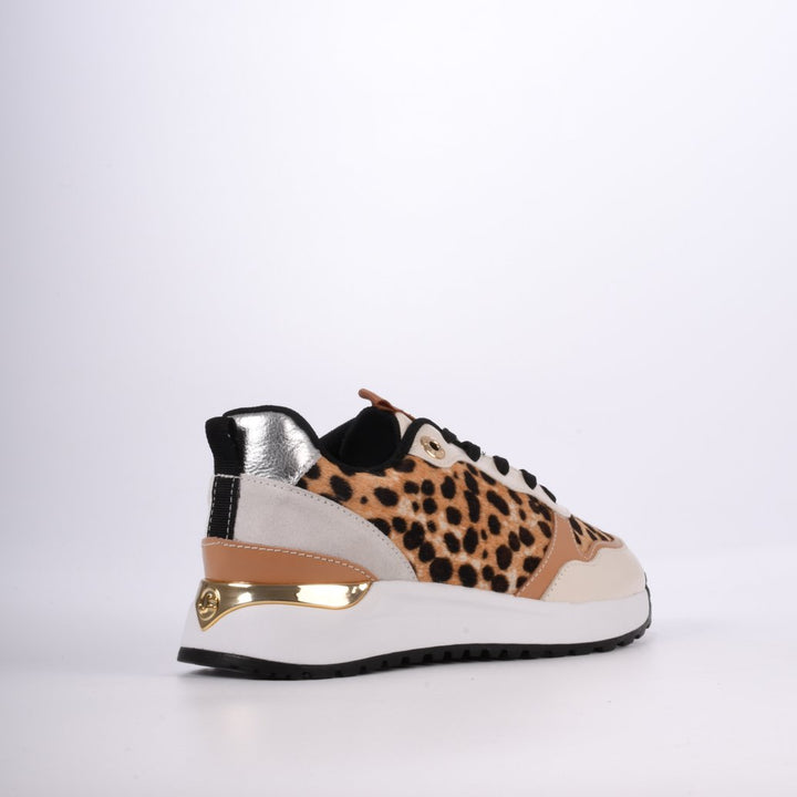 Jorge Bischoff Animal Print Leather Jogger Sneakers