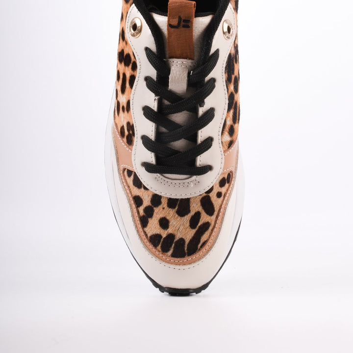 Jorge Bischoff Animal Print Leather Jogger Sneakers