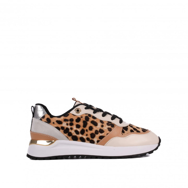 Jorge Bischoff Animal Print Leather Jogger Sneakers